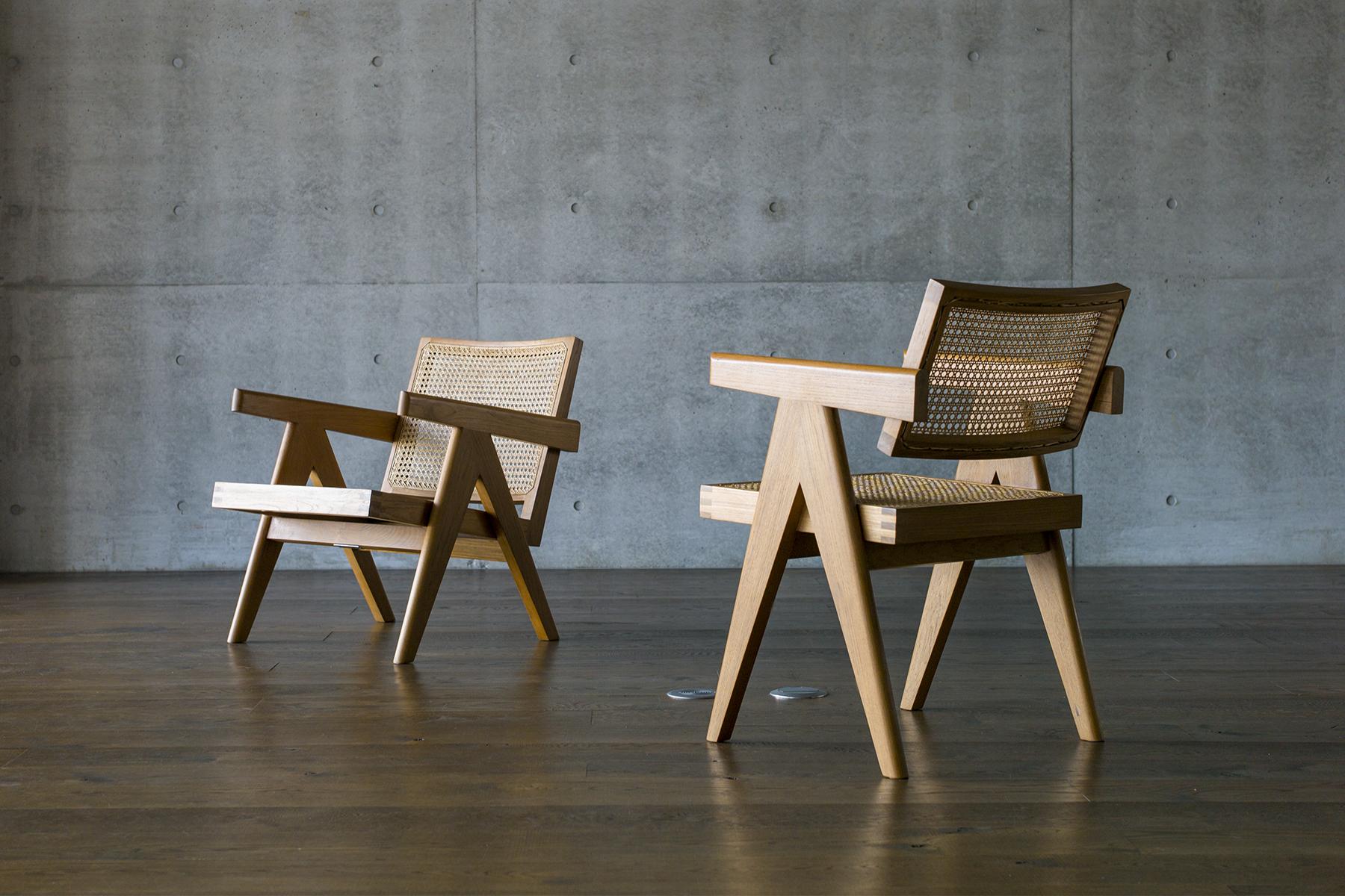 Pierre Jeanneret リプロダクト デザインチェア ラタン製椅子 www