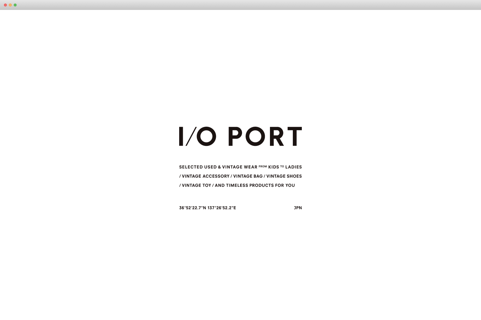 I/O PORT